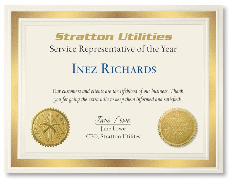 PaperDirect Blank Certificate Paper 8.5 x 11 for Printing â€“ Award, Diploma & Certificate Cardstock â€“ Premium 150 GSM with Gold Foil Border â€“ Ideal for Printable Certificates - Image 3